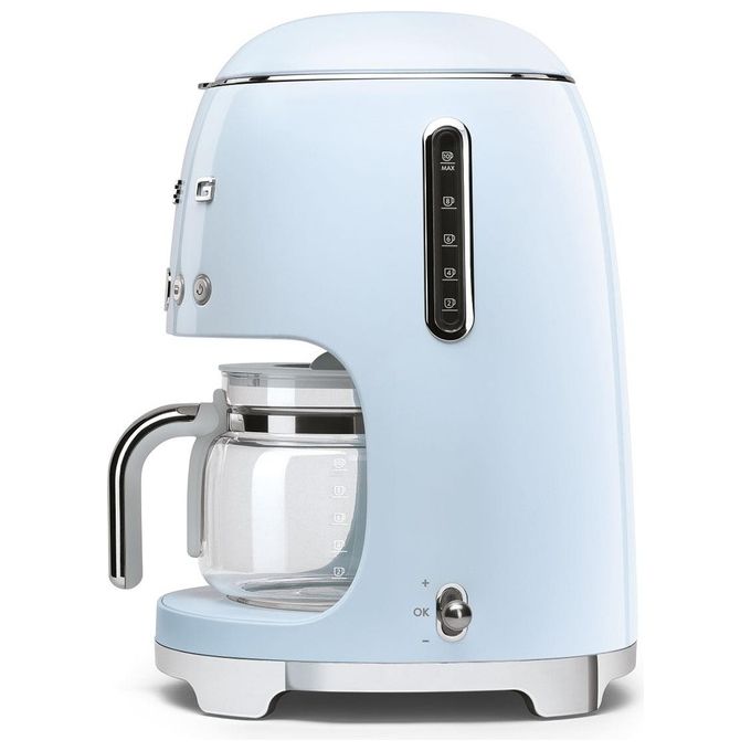 Smeg DCF02PBEU Macchina da Caffe' con Filtro Programmabile 10 Tazze 1050W Azzurro