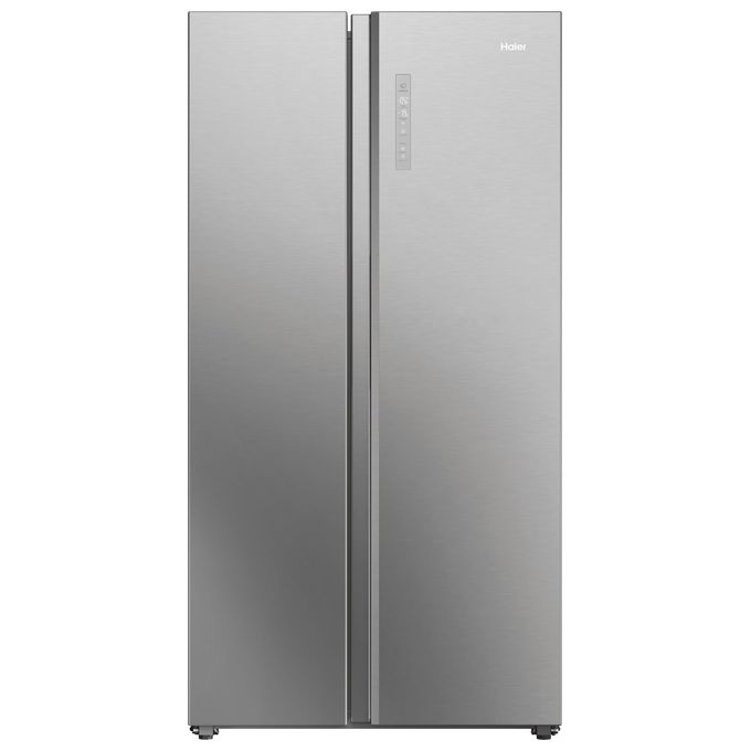 Haier HSW79F18ANMM Frigorifero Americano Side by Side Capacita' 611 Litri Classe energetica A Raffreddamento No Frost colore Inox