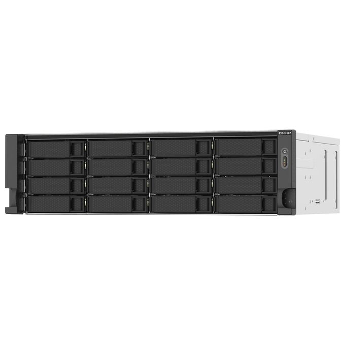 Qnap TS-1673AU-RP-16G Server Nas e di Archiviazione Armadio 3U Collegamento Ethernet Lan Nero-Grigio V1500b