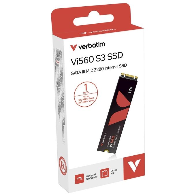 Verbatim Vi560 S3 M.2 SSD Drives allo Stato Solido 1Tb