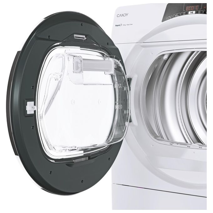 Candy Rapido' ROE H10A2TCEX-S Asciugatrice a Pompa di Calore Classe energetica A++ Capacita' di carico 10 Kg Partenza Ritardata