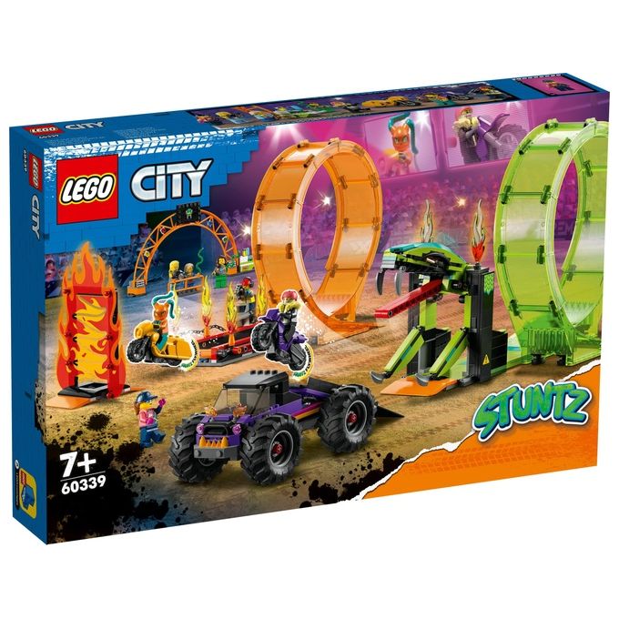 LEGO 60339 Arena delle acrobazie Set da costruzione 598 pezzi 7 minifigure colore Multicolore