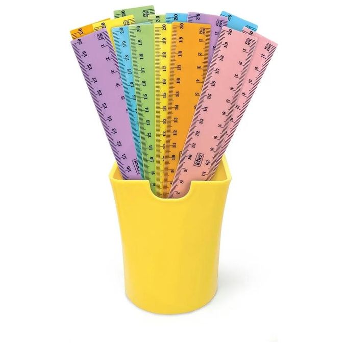 Lebez Barattolo 36 Pezzi Righelli 20cm Pastel