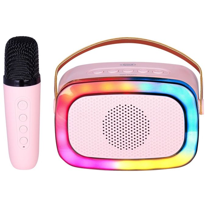 Trevi XR 8A01 MiniParty Altoparlante Karaoke  Bluetooth Rosa
