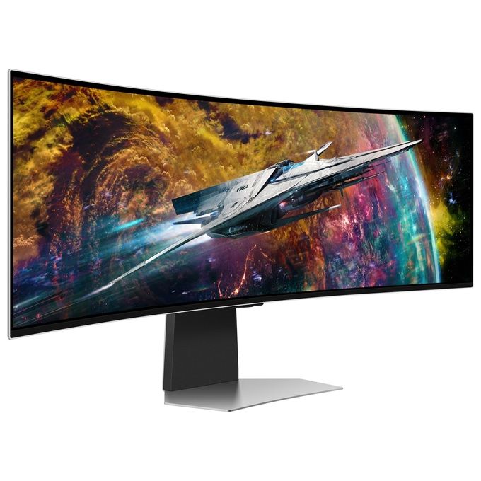 [ComeNuovo] Samsung Monitor Gaming Odyssey OLED G9 LS49CG950SUXEN  49'' Dual QHD Curvo,Risoluzione Dual QHD, Refresh Rate 240Hz, Tempo di Risposta 0,03ms, FreeSync Premium Pro e HDR True Black 400,Piattaforma Smart TV, Gaming Hub e Hub IoT