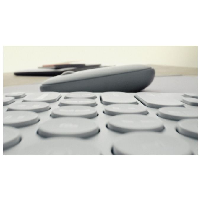 Logitech Pebble Keys 2 K380s Tastiera RF senza Fili  Bluetooth QWERTY Italiano Bianco