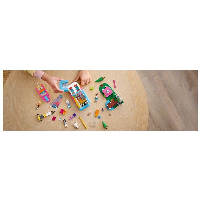 LEGO Friends Camper Van nel Bosco con Barca a Vela