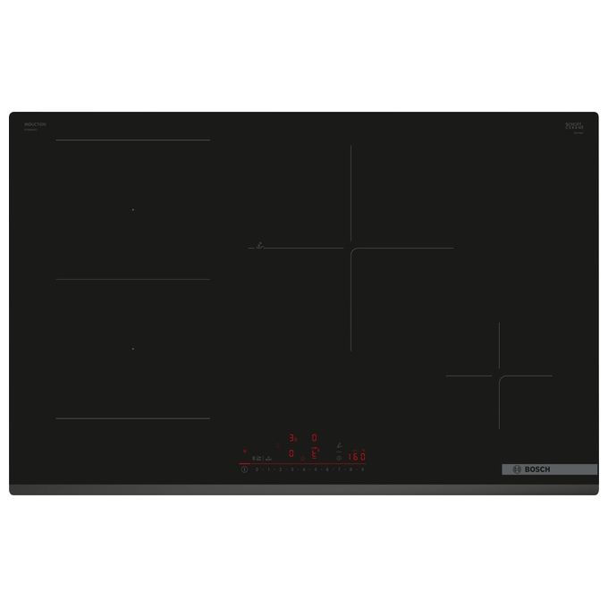 Bosch PVS83KHC1Z Serie 6 Piano cottura induzione cm. 80 vetroceramica nero