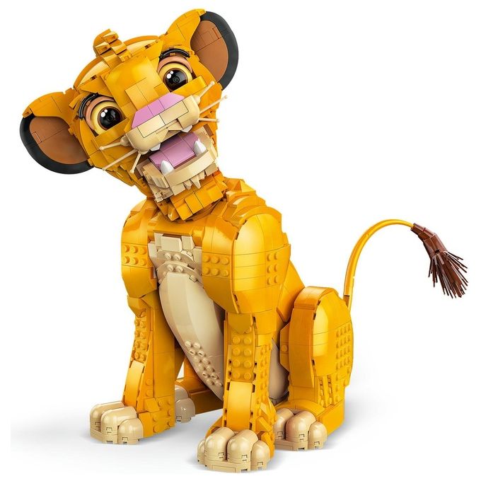 LEGO 43247 Disney Classic Set da Costruzione per Adulti Giovane Simba Re Leone 1445 Pezzi con Testa Mobile per Diverse Pose App LEGO Builder Compatibile colore Multicolore
