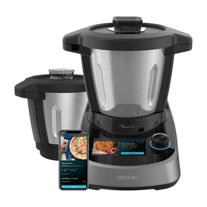 Cecotec Multicooker Mambo Touch con Caraffa Habana Robot da Cucina 1600W 3,3 Litri 37 Funzioni Inox Nero