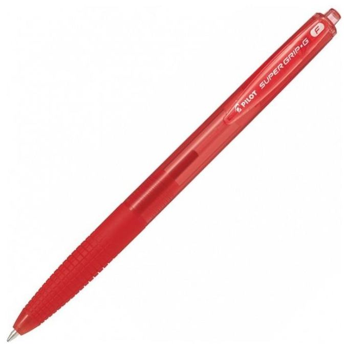 Pilot Confezione 12 Penne SuperGrip a Scatto 0,7mm Rosso