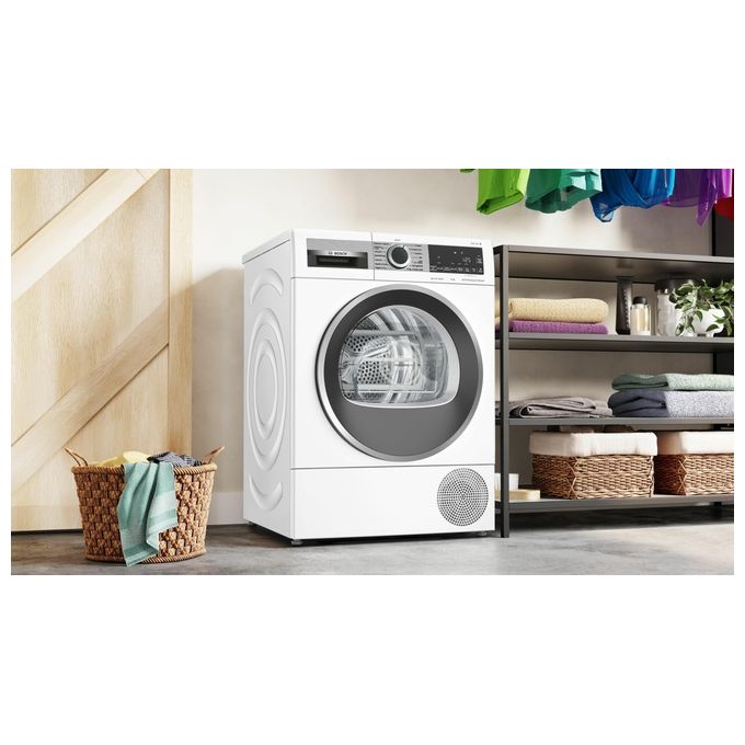 Bosch, Asciugatrice a Pompa di Calore, 9 kg, Serie 6 WQG245C0IT, Classe A+++, Bianca