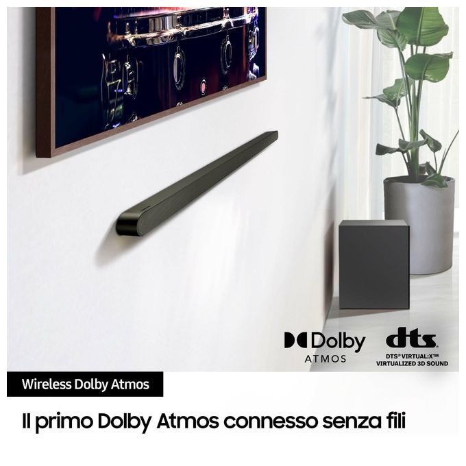 [ComeNuovo] Samsung Soundbar HW-S700D 3.1Ch Ultra Slim Design Wireless Dolby Atmos Q-Symphony