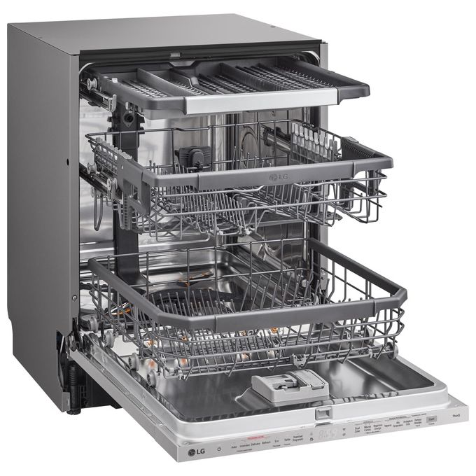 LG QuadWash DB365TXS Lavastoviglie a Scomparsa Totale Classe Energetica B 14 Coperti Vapore Wi-Fi