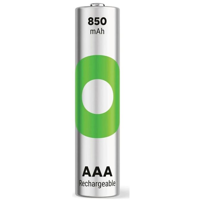 GP Batteries ReCyko NiMH Batterie AAA 850mAH Pronte per l'Uso 1x4 Pezzi