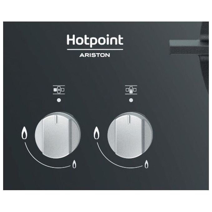 Hotpoint HAGD61SMR Diamond Piano cottura Gas 60 cm 4 fuochi Griglie in ghisa Accensione elettronica colore Specchio