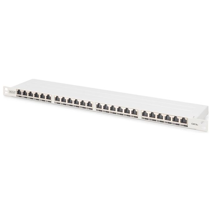 Digitus DN91624SSLEAG Pannello Patch Classe Ea Cat 6a ad Alta Densita' Schermato 24 Porte