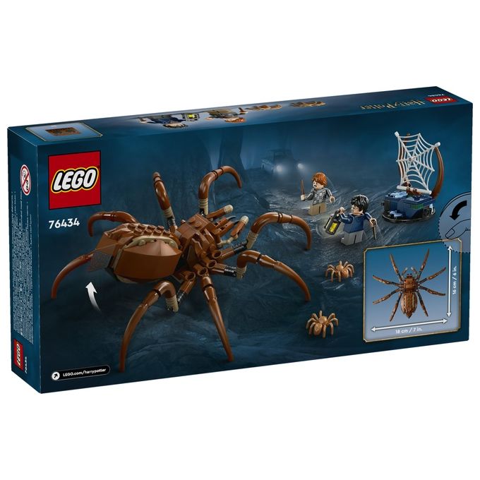 LEGO Harry Potter Aragog nella Foresta Proibita Grande Ragno Giocattolo da Costruire con Parti Snodabili Giochi di Magia per Bambini e Bambine da 7 Anni in su con 2 Minifigure e Accessori 76434