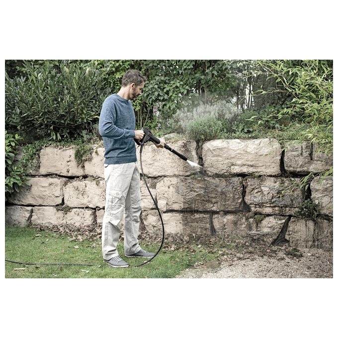 Idropulitrice Kärcher K 3 da 120 Bar, 2 Lance: 1 Ugello MangiaSporco + 1 Vario Power, Serbatoio detergente e erogazione dalla lancia + Tubo alta pressione 6m