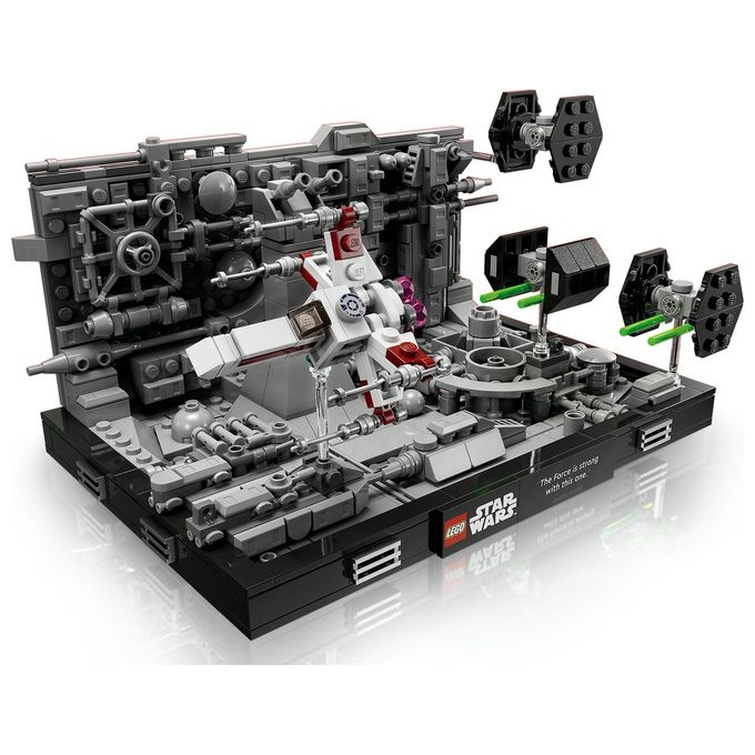 Lego star wars diorama volo trincea morte nera 75329 set costruzione 665 pezzi adulti