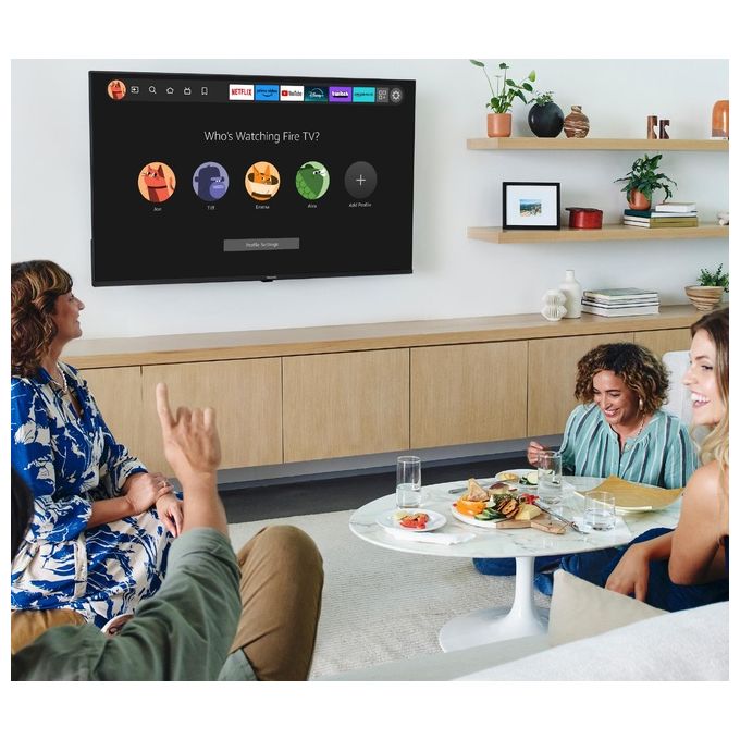 [ComeNuovo] Panasonic TV-50W80AEZ Smart TV 50 Pollici 4K Ultra HD Display QLED Sistema Fire TV HDR10 Wi-Fi Classe E colore Nero
