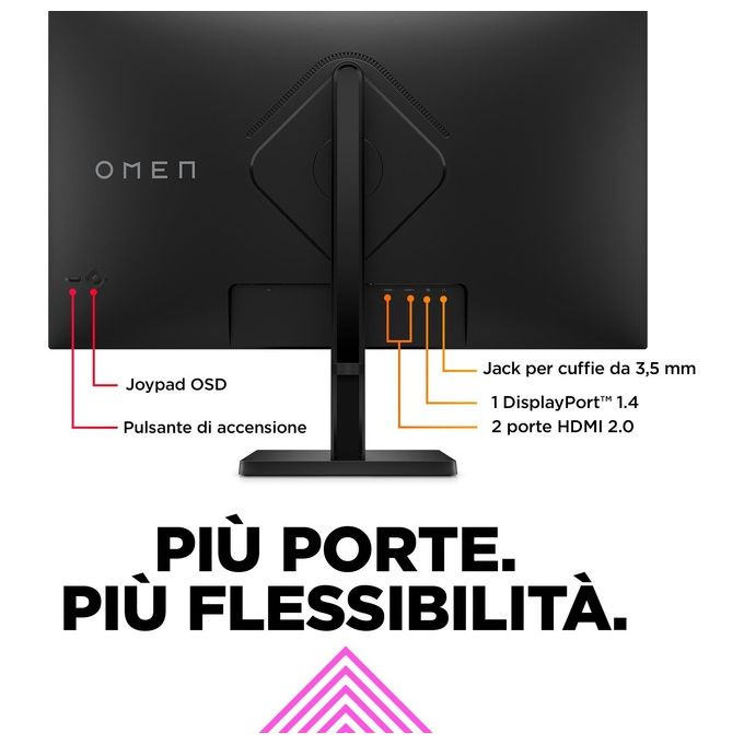 HP OMEN by HP 32q Monitor PC 31.5'' 2560x1440 Pixel Quad HD Nero
