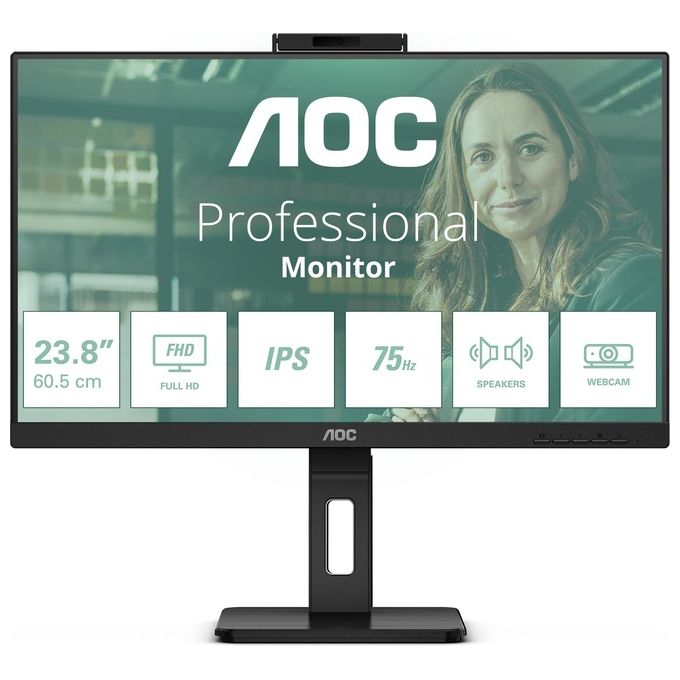 AOC 24P3QW Monitor Pc 23.8'' 1920x1080 Pixel Full Hd Nero