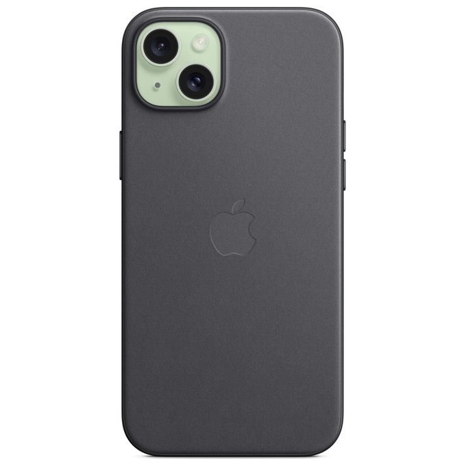 Apple Custodia MagSafe in Tessuto FineWoven per iPhone 15 Plus Nero ​​​​​​​