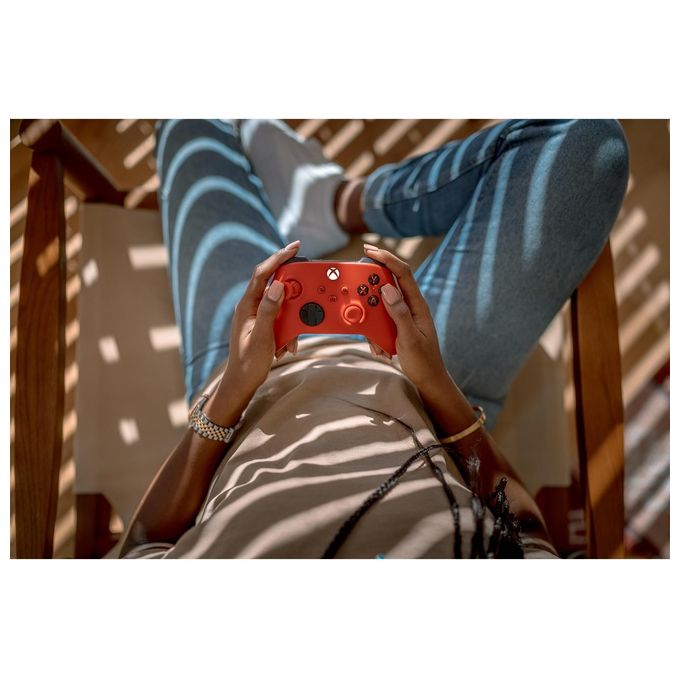 Microsoft Pulse Red Rosso Bluetooth-Usb Gamepad Analogico-Digitale per Xbox-Xbox One-Xbox Series S-Xbox Series X