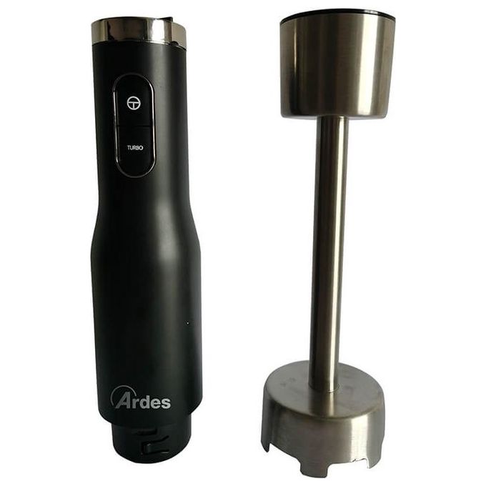 Ardes ARMIX03 TRITANIUM Frullatore a Immersione Minipimer Tritatutto in Titanio con Accessori Schiacciapatate