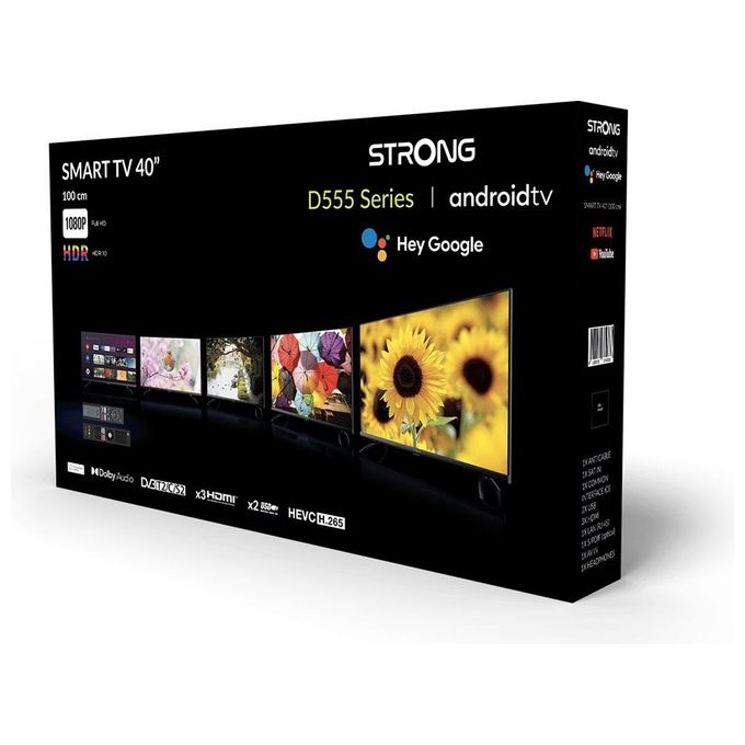 Strong SRT40FD5553 Tv Led 40'' Full Hd t2 c s2 Smart Borderless