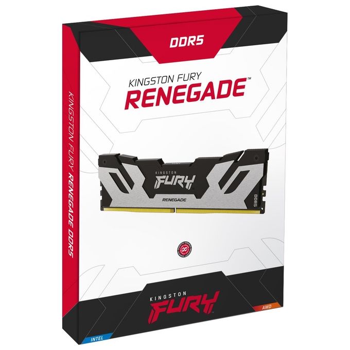 Kingston Technology FURY Memoria Ram 48Gb 6400MT-s DDR5 CL32 DIMM Renegade Silver XMP