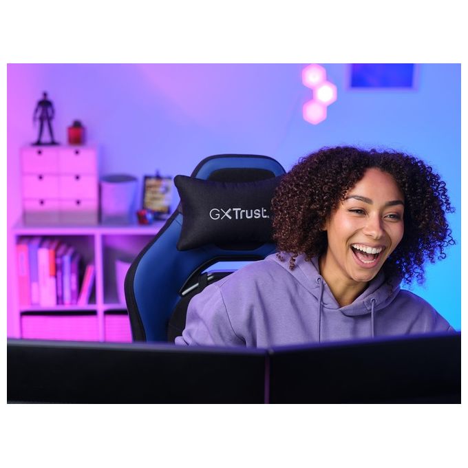 Trust GXT 714 RUYA Sedia per Gaming Universale Nero-Blu