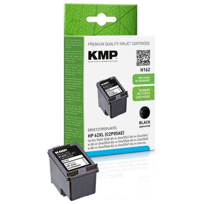 KMP H162 Cartuccia Nero Compatibile con HP C2P05AE 62 XL