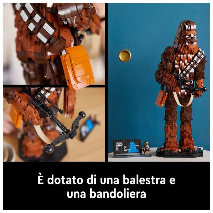LEGO Star Wars 75371 Chewbacca, Kit Modellismo per Adulti da Collezione 40° Anniversario Il Ritorno dello Jedi, Idea Regalo