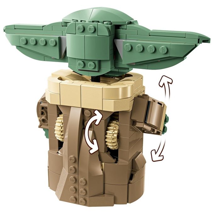 LEGO 75403 Star Wars Grogu con Carrozzina Hover 1048 pezzi con minifigure e accessori colore Nero