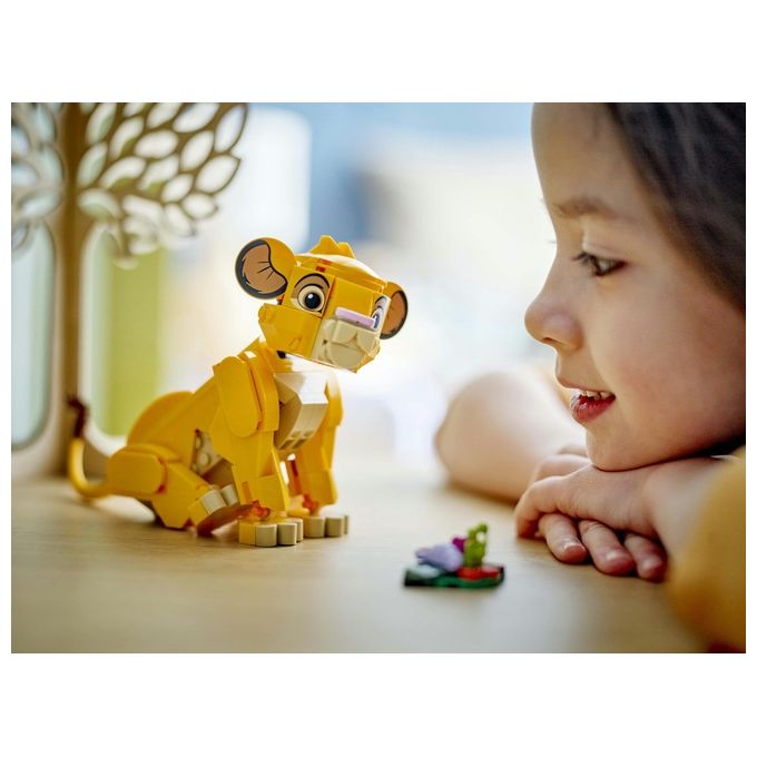 LEGO Disney Simba il Cucciolo del Re Leone Giochi di Fantasia per Bambini e Bambine da 6 Anni Personaggio Giocattolo Costruibile con Parti Snodabili dal Film d'Animazione Idea Regalo 43243