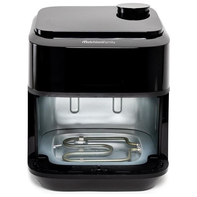 Melchioni Family Friggitrice ad Aria Chiara con Vapore Soft Doppia Resistenza Capacita' 6.5 Litri Display Digitale e 8 Programmi