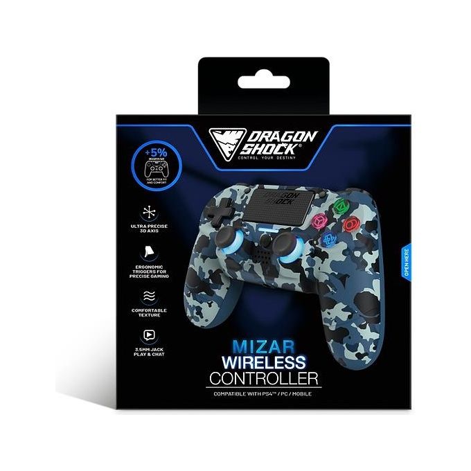 Dragon Mizar Wireless Blue Camo per PlayStation 4