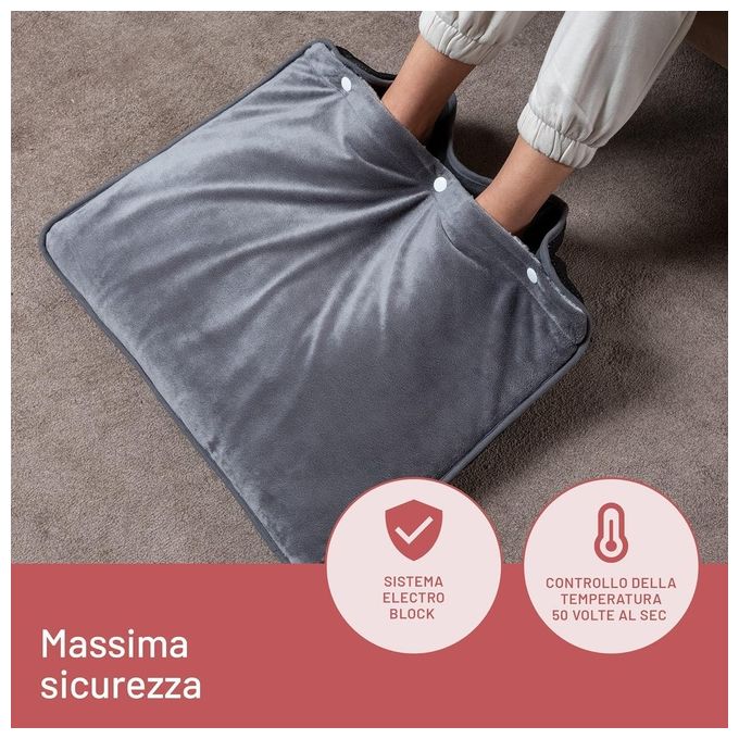 Imetec Termoforo Intellisense Feet 48x50cm Grigio