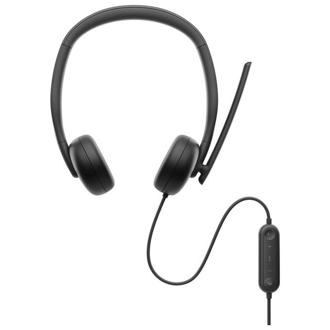 Dell WH3024 Auricolare Cablato a Padiglione Musica e Chiamate USB Tipo-C Nero