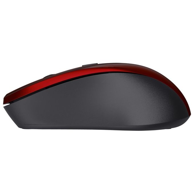 Trust Mydo Silent Click Mouse Ambidestro RF Wireless Ottico 1800 DPI Rosso