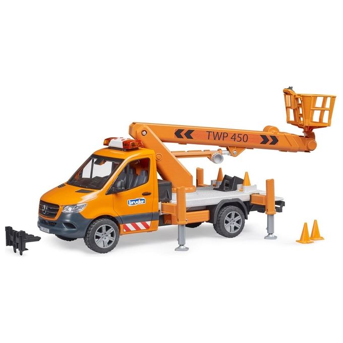 Bruder Mb Sprinter Piattaforma Aerea con Luci e Suono
