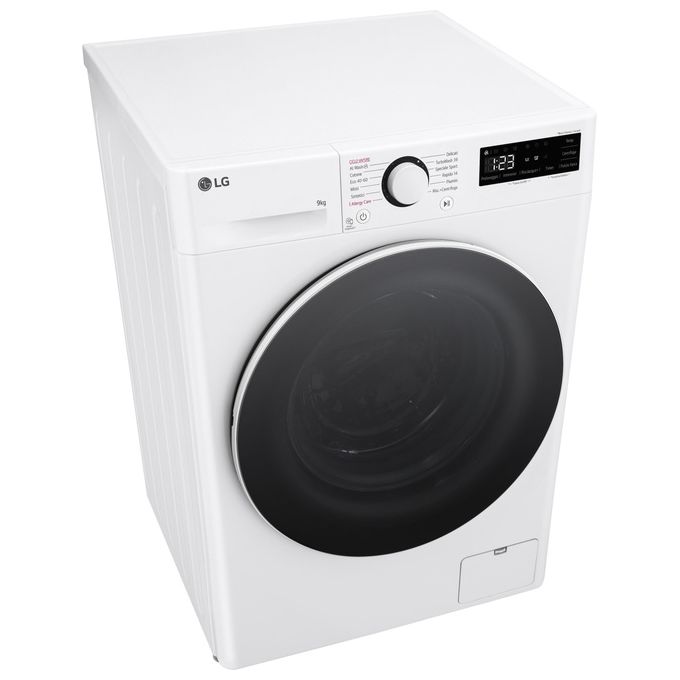 LG F4R5009TSWW – Lavatrice Libera Installazione 9 kg, Classe A-10%, Centrifuga 1400 giri-min, AI DD + TurboWash + Vapore, (85 × 60 × 56 cm), Bianco