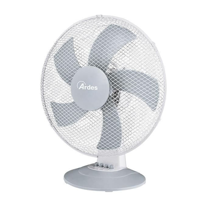 Ardes Ventilatore da Tavolo 40cm Steelo40 con 3 velocita' in Bianco per un Rinfresco Efficace e Silenzioso in Ambienti Interni