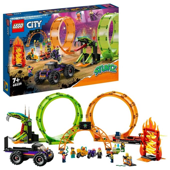 LEGO 60339 Arena delle acrobazie Set da costruzione 598 pezzi 7 minifigure colore Multicolore