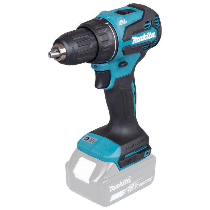 Makita DDF490Z Trapano Avvitatore Brushless Velocita' 1900 rpm Coppia 65 Nm 20 Impostazioni Colore Blu Nero