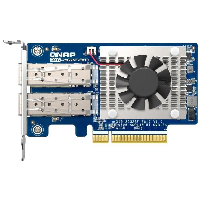 Qnap QXG-25G2SF-E810 Scheda di Rete e Adattatore Interno Fibra 25000 Mbit-s