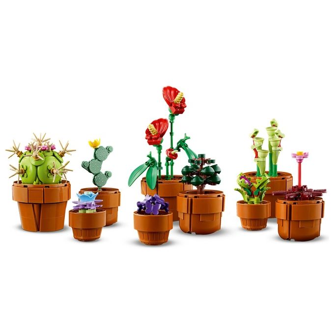 LEGO Icons 10329 Piantine, Collezione Botanica con Fiori Artificiali, Decorazione Casa, Idea Regalo di Compleanno Donna o Uomo