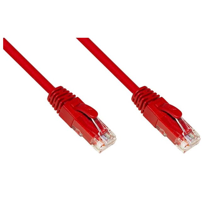Link Cavo di Rete Categoria 6a Non Schermato Utp Awg24 Rosso Halogenfree 025mt